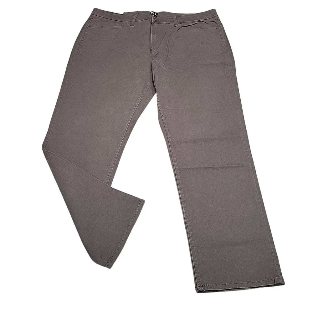 Gap Mens Pants Size 40X30 Brown Stretchy Casual Pants with Pockets